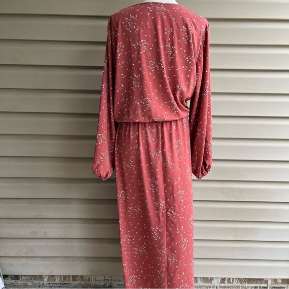 •Ava & Viv• NWT Burnt Orange Patterned Dress Size 2X - Picture 5 of 8